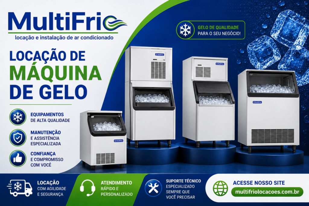 Locação de Máquina de Gelo, Freezer e Geladeiras Comerciais em Cotia, Jacareí, Itu, Hortolândia e Sumaré