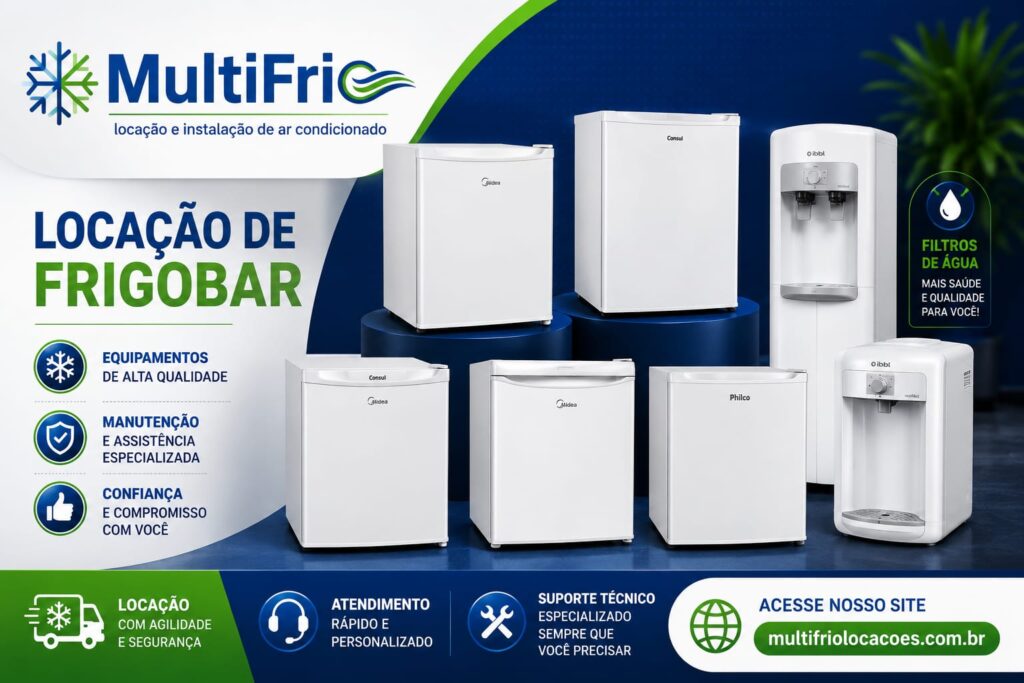 Locação de Máquina de Gelo, Ar-Condicionado, Freezer e Geladeira em São Paulo, Campinas, Santos, Guarulhos e Ribeirão Preto