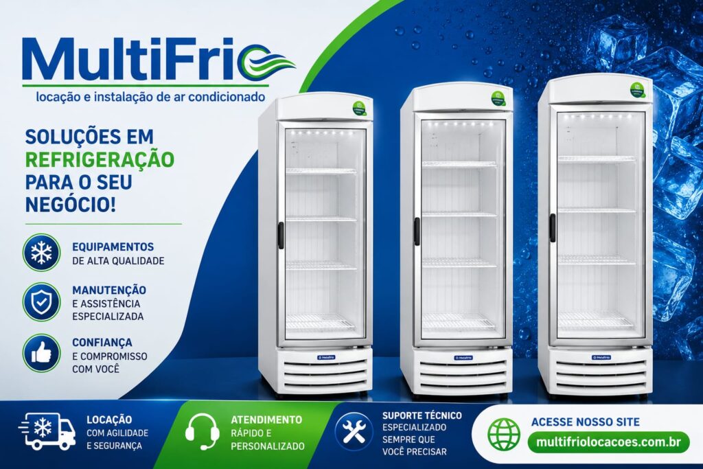 Locação de Máquina de Gelo, Freezer e Geladeiras Comerciais em Cotia, Jacareí, Itu, Hortolândia e Sumaré