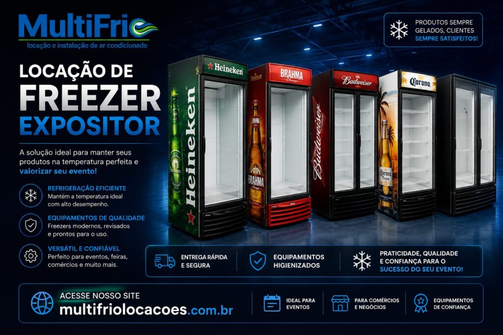 Locação de Máquina de Gelo e Equipamentos Refrigerados para Eventos em Osasco, Sorocaba, Santo André, Bauru e São José dos Campos