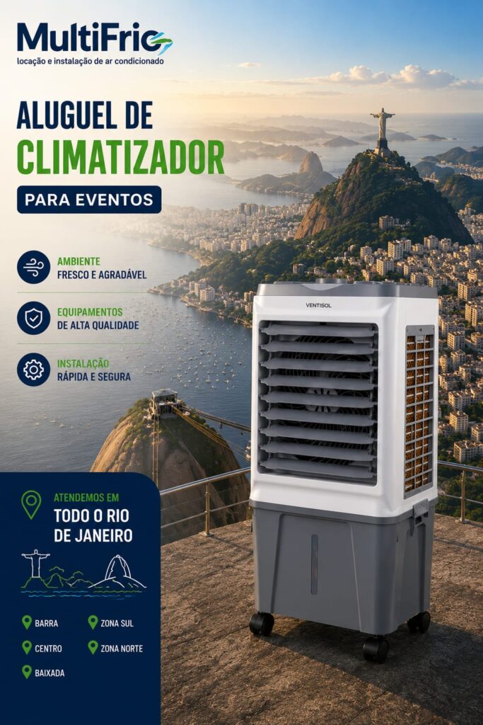 Aluguel de Climatizador de Ar para Eventos Festas e Empresas em  São Paulo Guarulhos em 2026