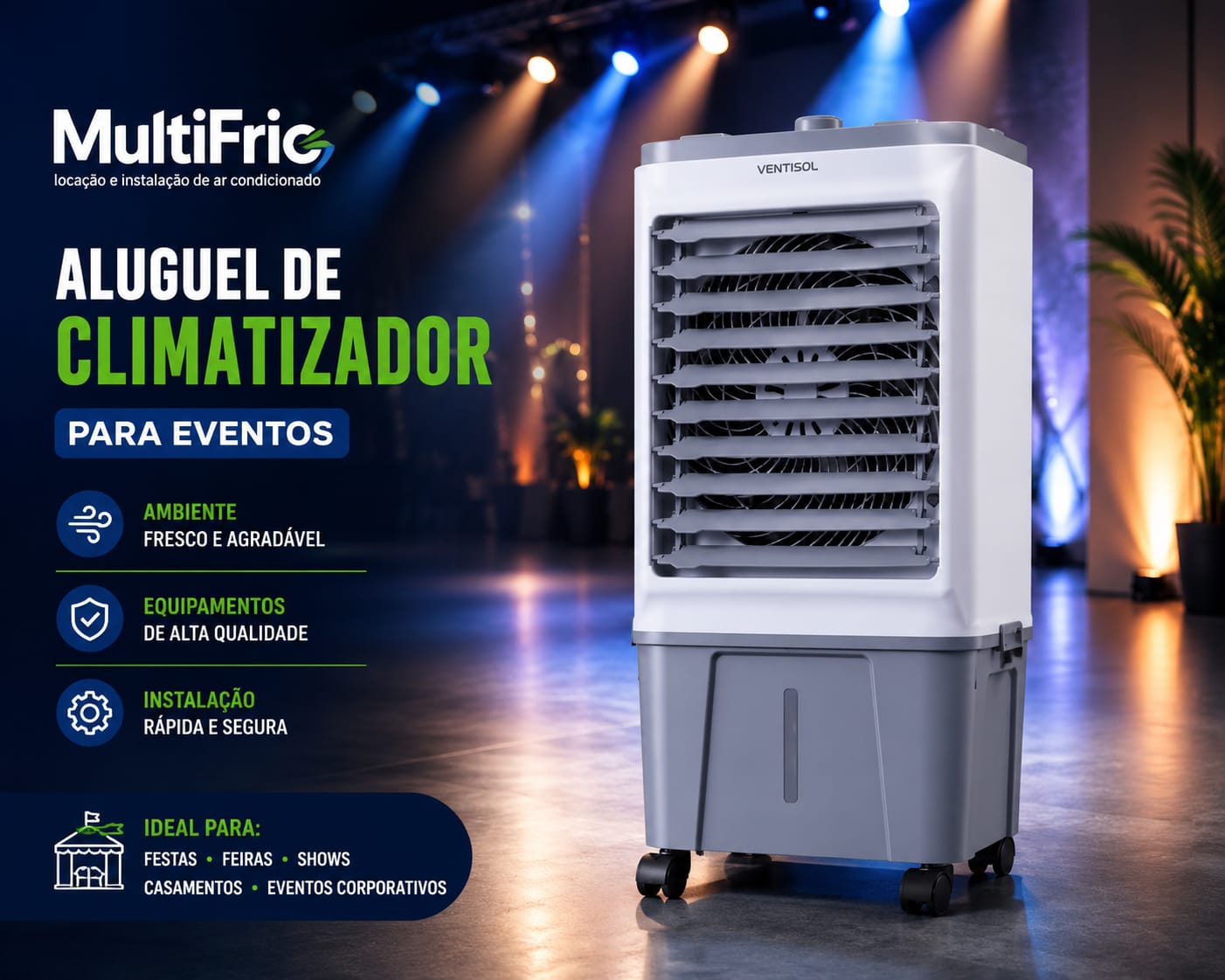 Aluguel de Climatizador de Ar para Eventos Festas e Empresas em  São Paulo Guarulhos em 2026